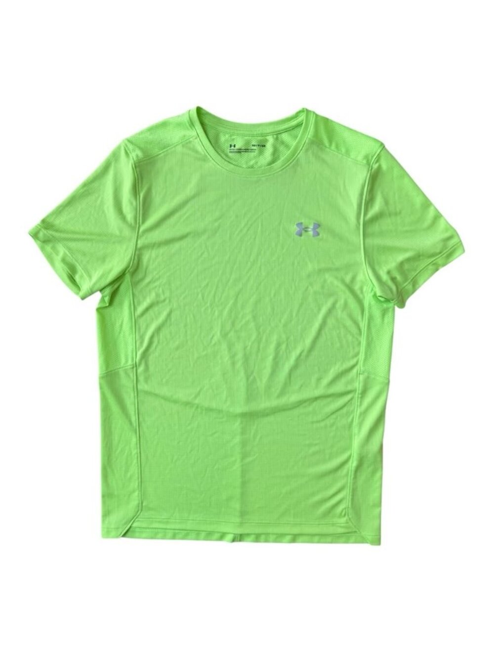 Under Armour Performance T-shirt Speed Stride 2.0 Mens Small Fitted Neon Green